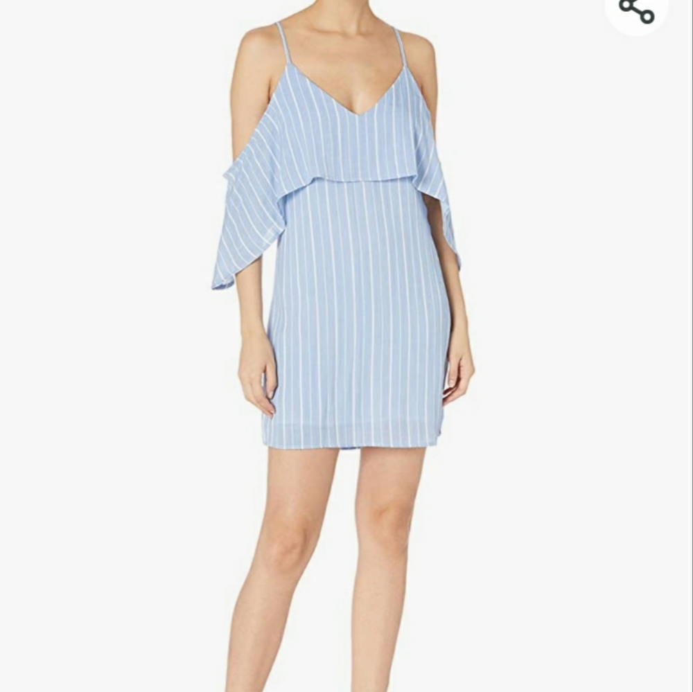 NWT State of Being Women's Unknown Cold Shoulder Ruffle Dress Size XS